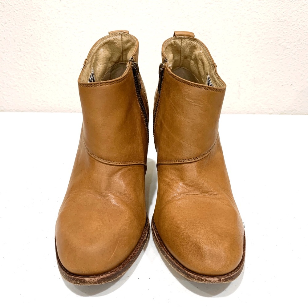 FRYE Tan Ankle Boots